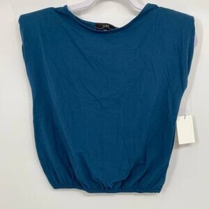 Vibe Sportswear Womens Blue Sleeveless Shirt Top NEW Medium